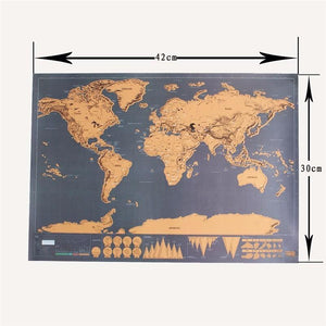 Scratch-Off World Map Poster