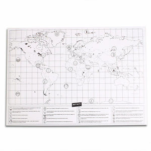 Scratch-Off World Map Poster